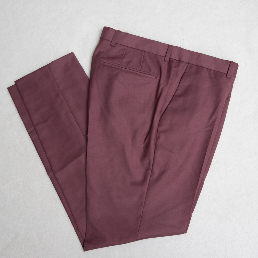 Topman dress pants in plum color